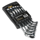 Flexi-Head Double End Ratchet Ring Spanner Set 6pc Metric | Pipe Manufacturers Ltd..