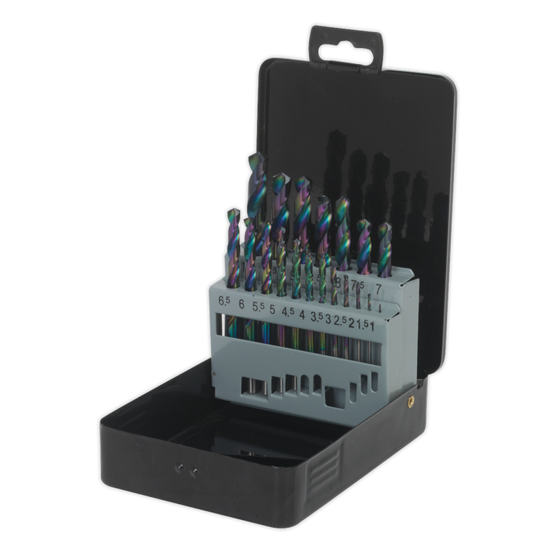 HSS Drill Bit Set 19pc Edge Ground Metric DIN 338 | Pipe Manufacturers Ltd..