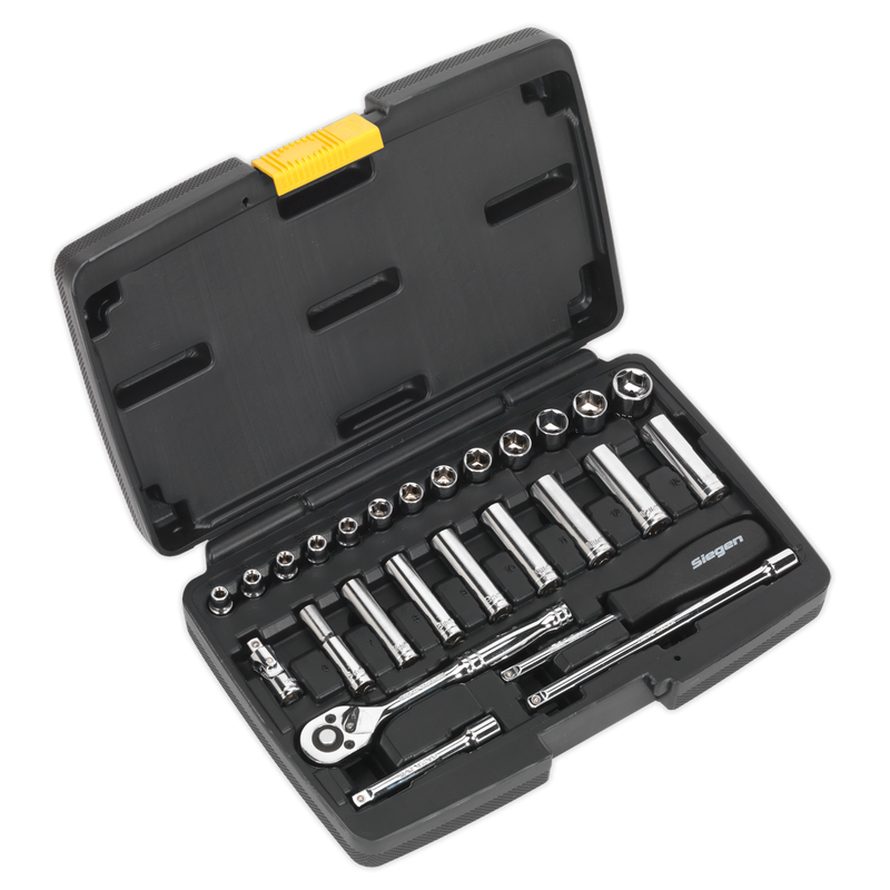 Socket Set 26pc 1/4"Sq Drive 6pt WallDrive¨ Metric | Pipe Manufacturers Ltd..