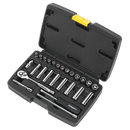 Socket Set 26pc 1/4"Sq Drive 6pt WallDrive¨ Metric | Pipe Manufacturers Ltd..