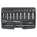 Socket Set 26pc 1/4"Sq Drive 6pt WallDrive¨ Metric | Pipe Manufacturers Ltd..