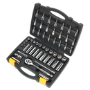 Socket Set 52pc 3/8"Sq Drive 6pt WallDrive¨ Metric | Pipe Manufacturers Ltd..