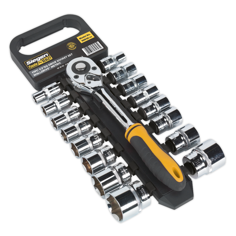 Socket Set 17pc 1/2"Sq Drive 6pt WallDrive¨ Metric | Pipe Manufacturers Ltd..