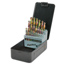 HSS Drill Bit Set 25pc Edge Ground - Metric DIN 338 | Pipe Manufacturers Ltd..