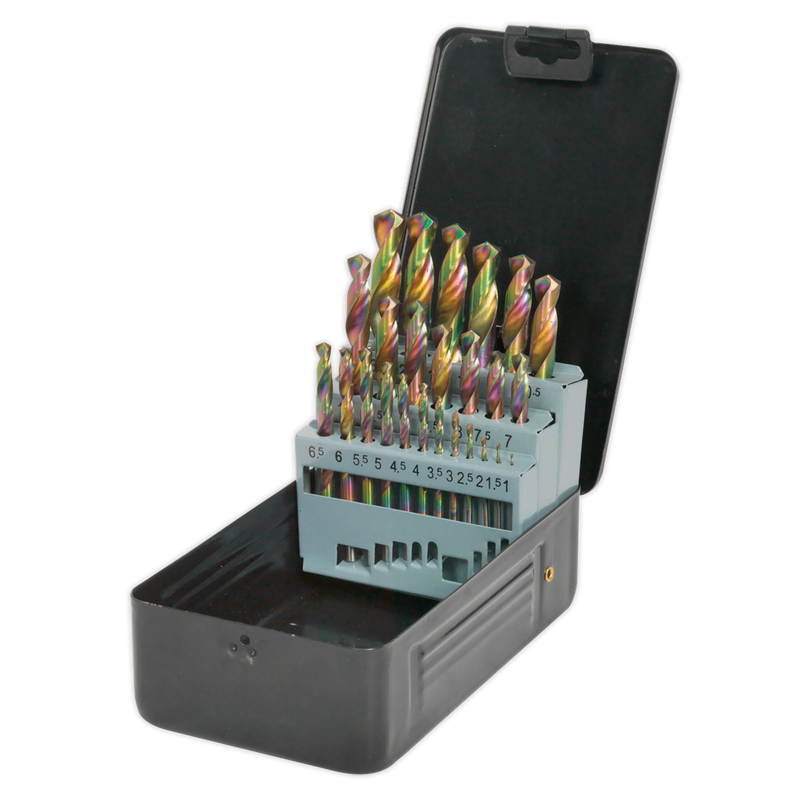 HSS Drill Bit Set 25pc Edge Ground - Metric DIN 338 | Pipe Manufacturers Ltd..