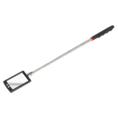 Telescopic Inspection Mirror 65 x 40mm with 2 LEDs | Pipe Manufacturers Ltd..