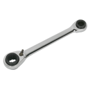 Ratchet Ring Spanner 4-in-1 Reversible Metric | Pipe Manufacturers Ltd..