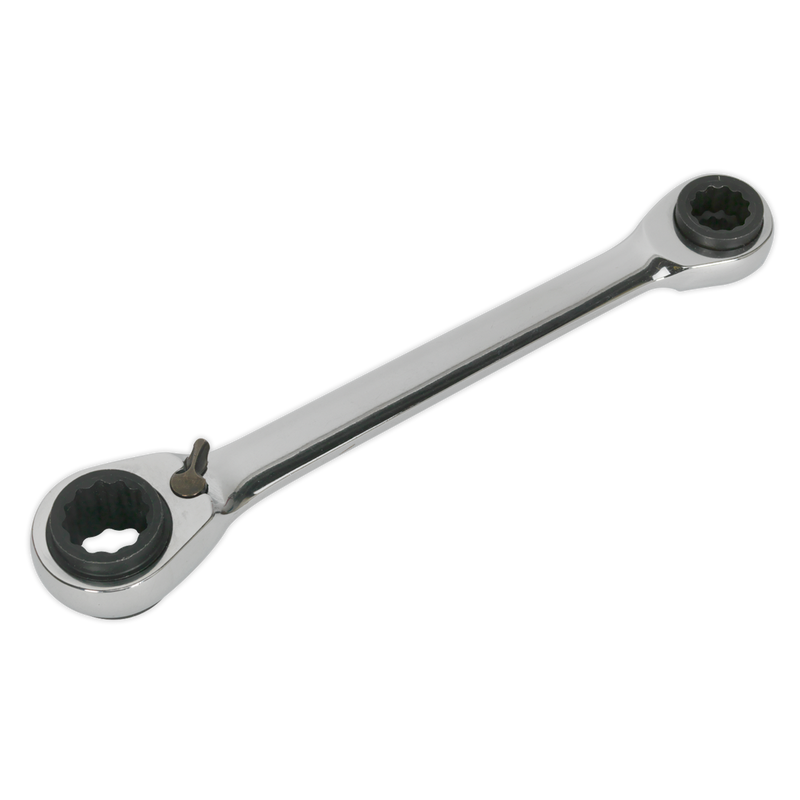 Ratchet Ring Spanner 4-in-1 Reversible Metric | Pipe Manufacturers Ltd..