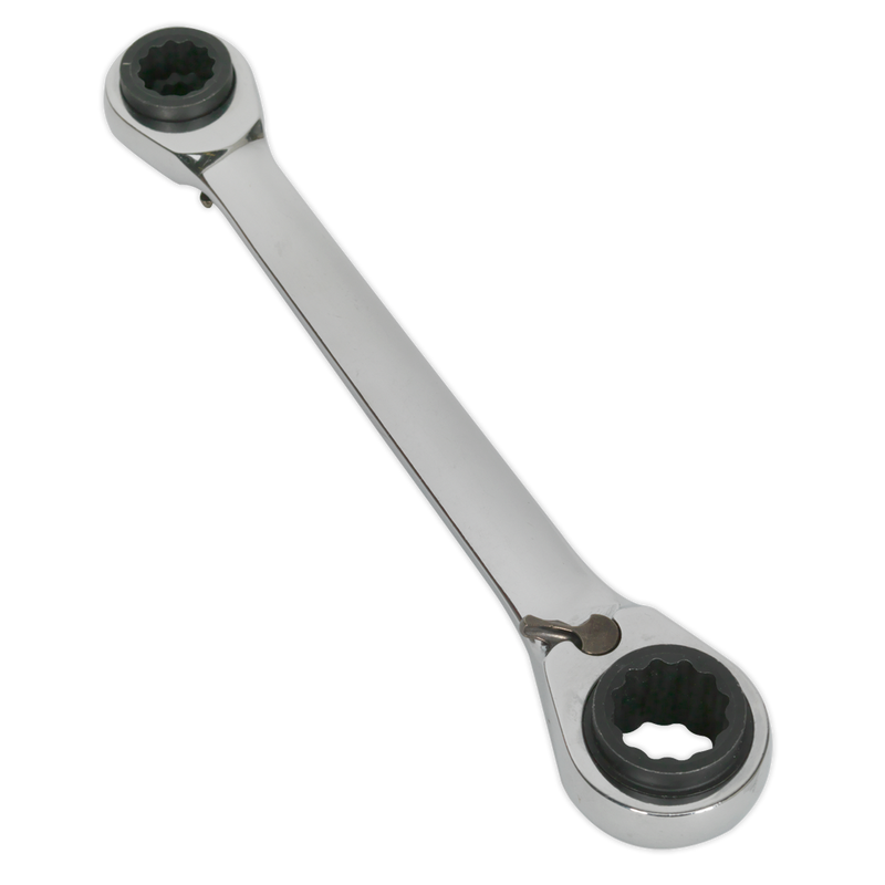 Ratchet Ring Spanner 4-in-1 Reversible Metric | Pipe Manufacturers Ltd..