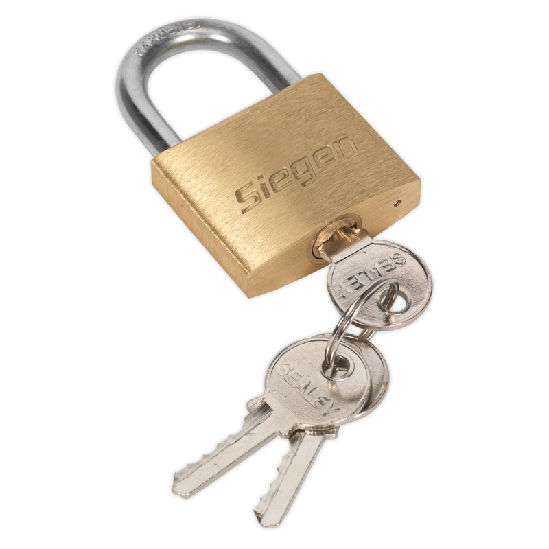 Brass Body Padlock with Brass Cylinder 40mm | Pipe Manufacturers Ltd..