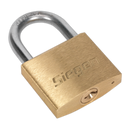 Brass Body Padlock with Brass Cylinder 40mm | Pipe Manufacturers Ltd..