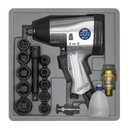 Air Impact Wrench Kit with Sockets 1/2"Sq Drive | Pipe Manufacturers Ltd..