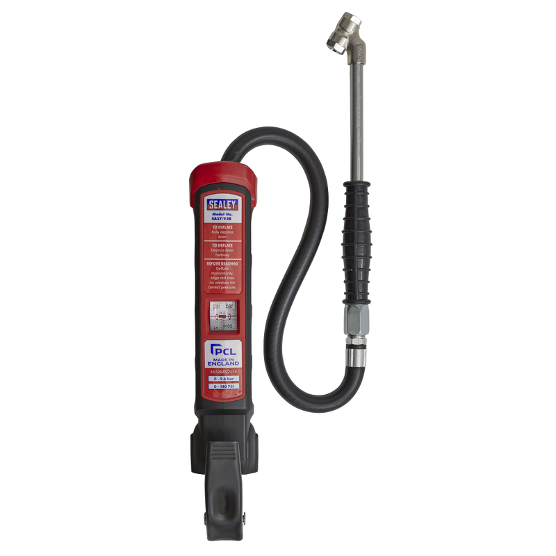 Premier Anodised Tyre Inflator with Twin Push-On Connector | Pipe Manufacturers Ltd..