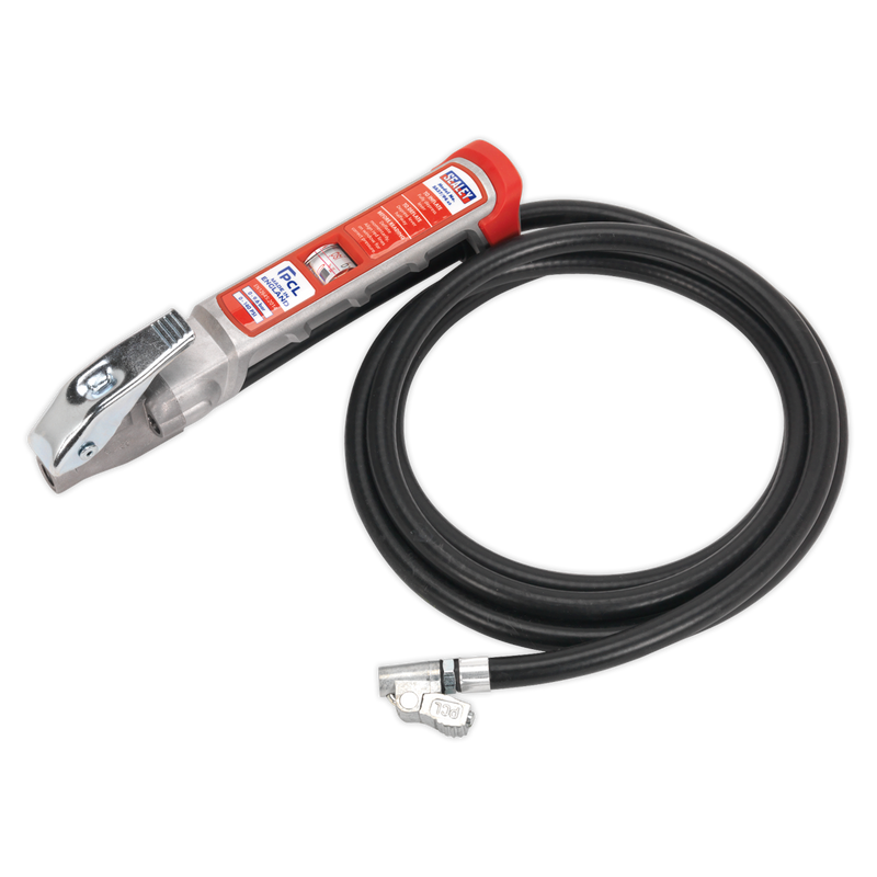 Professional Tyre Inflator with 2.5m Hose & Clip-On Connector | Pipe Manufacturers Ltd..