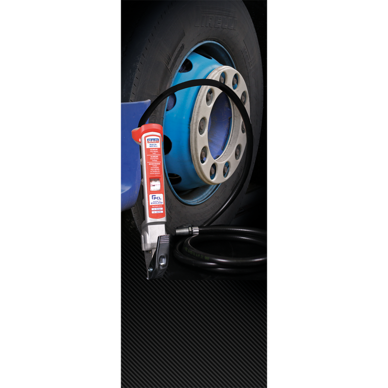 Professional Tyre Inflator with 2.5m Hose & Clip-On Connector | Pipe Manufacturers Ltd..