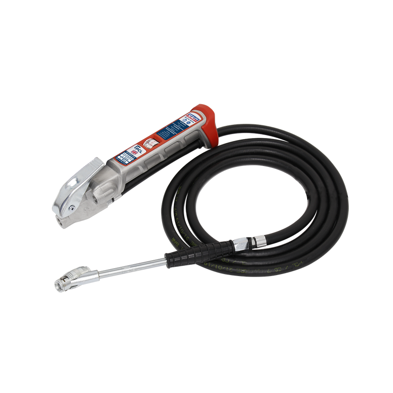 Tyre Inflator 2.5m Hose with Twin Clip-On Connector | Pipe Manufacturers Ltd..