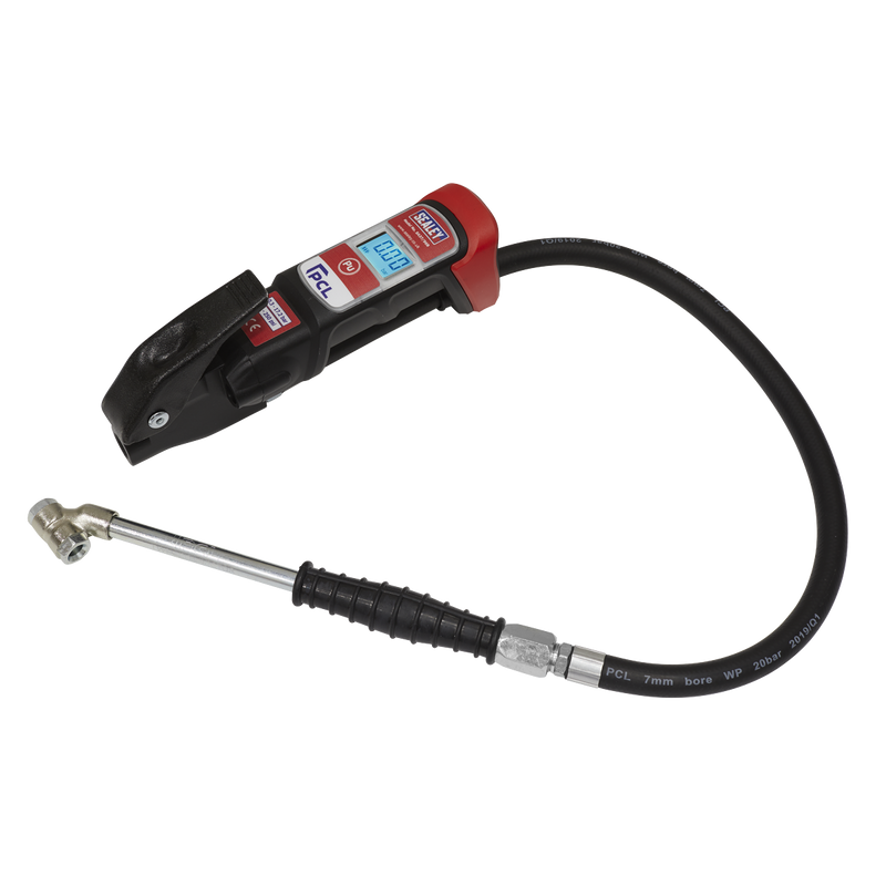 Premier Anodised Digital Tyre Inflator with Twin Push-On Connector | Pipe Manufacturers Ltd..