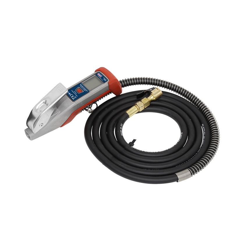 Digital Tyre Inflator 2.7m Hose with Clip-On Connector | Pipe Manufacturers Ltd..