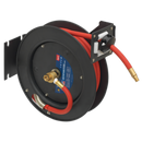 Retractable Air Hose Steel Reel 8m ¯10mm ID Rubber Hose | Pipe Manufacturers Ltd..