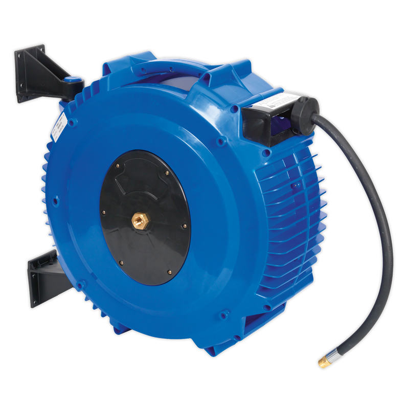 Retractable Air Hose Reel 20m ¯10mm ID Rubber Hose | Pipe Manufacturers Ltd..