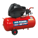 Compressor 50L V-Twin Belt Drive 3hp Oil Free | Pipe Manufacturers Ltd..