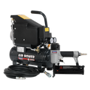 Air Nail/Staple Gun Kit including Compressor, Hose & Nailer/Stapler | Pipe Manufacturers Ltd..