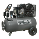 Compressor 100L Belt Drive 3hp with Front Control Panel | Pipe Manufacturers Ltd..