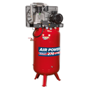 Compressor 270L Vertical Belt Drive 7.5hp 3ph 2-Stage with Cast Cylinders | Pipe Manufacturers Ltd..