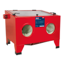 Shot Blast Cabinet with Gun 640 x 490 x 490mm | Pipe Manufacturers Ltd..