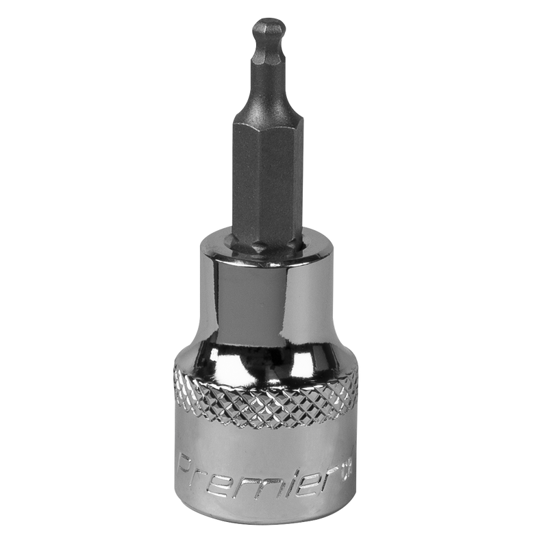 Ball-End Hex Socket Bit 3mm 3/8"Sq Drive | Pipe Manufacturers Ltd..