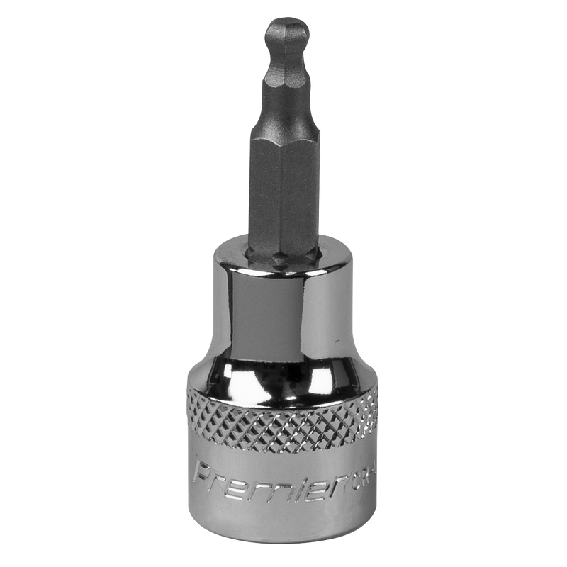 Ball-End Hex Socket Bit 4mm 3/8"Sq Drive | Pipe Manufacturers Ltd..