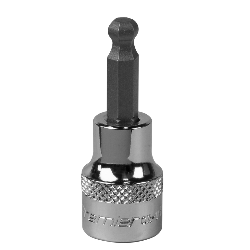 Ball-End Hex Socket Bit 6mm 3/8"Sq Drive | Pipe Manufacturers Ltd..