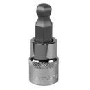 Ball-End Hex Socket Bit 9mm 3/8"Sq Drive | Pipe Manufacturers Ltd..