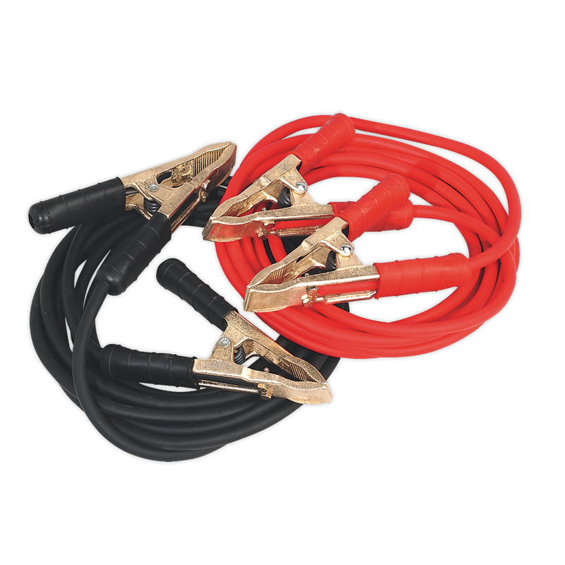 Booster Cables Extra-Heavy-Duty Clamps 25mm_ x 5m Copper 650A | Pipe Manufacturers Ltd..