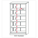 Floor Cabinet 4 Shelf 2 Door | Pipe Manufacturers Ltd..