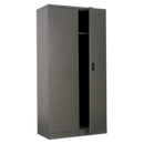 Floor Cabinet 4 Shelf plus Hanging Rail 2 Door | Pipe Manufacturers Ltd..