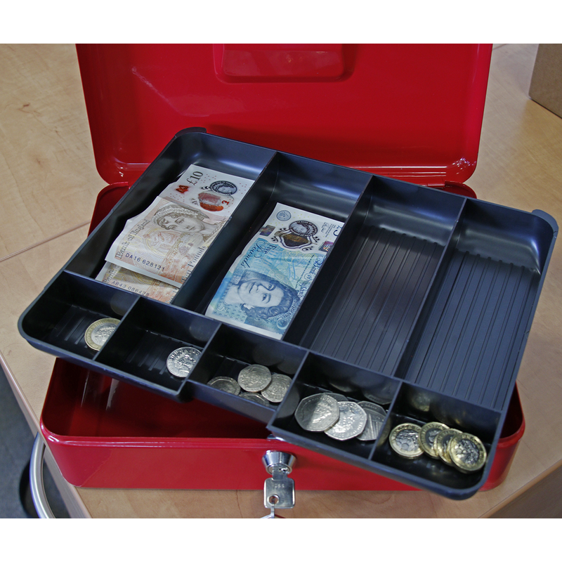 Key Lock Cash Box 300 x 240 x 90mm | Pipe Manufacturers Ltd..