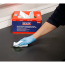 Multipurpose Paper Wipes in Dispenser Box - Creped Turquoise 69gsm 160 Sheets | Pipe Manufacturers Ltd..