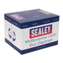 Multipurpose Paper Wipes in Polyflute Dispenser Box - Creped Turquoise 69gsm 160 Sheets | Pipe Manufacturers Ltd..