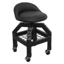 Creeper Stool Pneumatic with Adjustable Height Swivel Seat & Back Rest | Pipe Manufacturers Ltd..