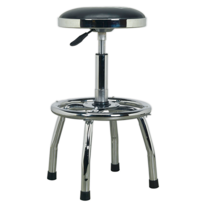 Workshop Stool Heavy-Duty Pneumatic with Adjustable Height Swivel Seat | Pipe Manufacturers Ltd..