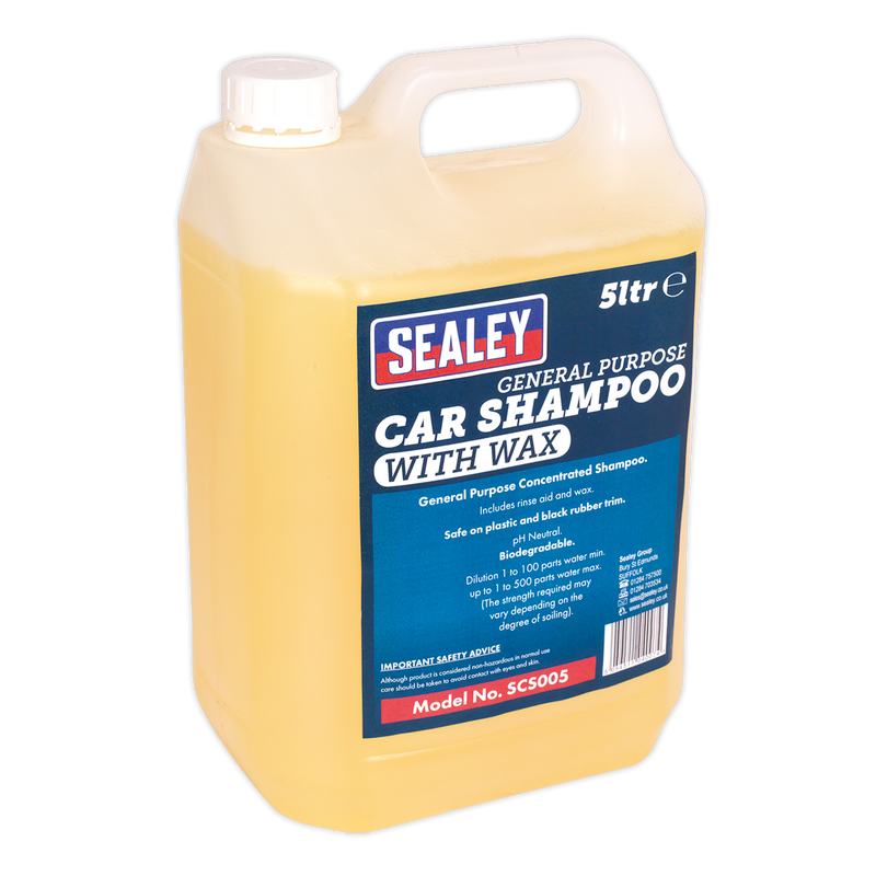 Car Shampoo with Wax 5L | Pipe Manufacturers Ltd..