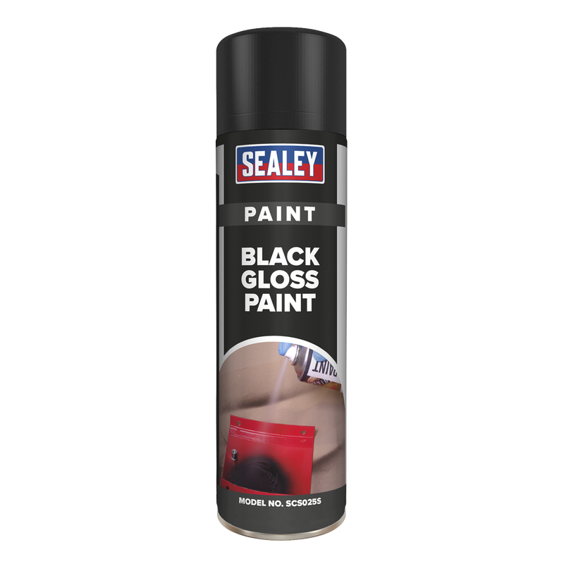 Black Gloss Paint 500ml Pack of 6 | Pipe Manufacturers Ltd..