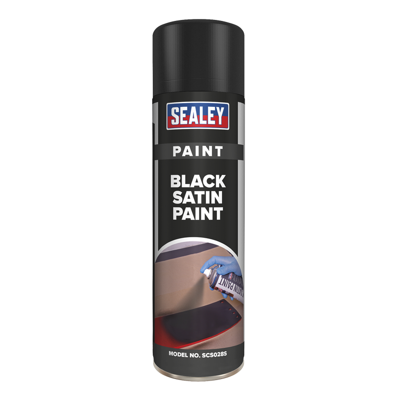 Black Satin Paint 500ml Pack of 6 | Pipe Manufacturers Ltd..