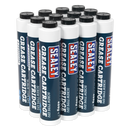Screw Type EP2 Lithium Grease Cartridge 400g Pack of 12 | Pipe Manufacturers Ltd..