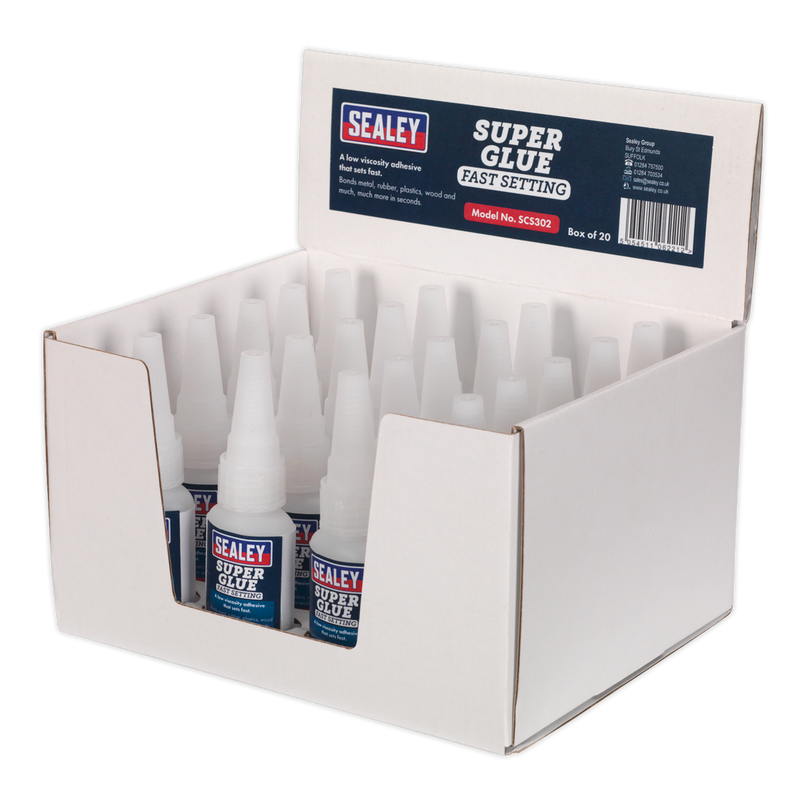 Super Glue Fast Setting 20g Pack of 20 | Pipe Manufacturers Ltd..