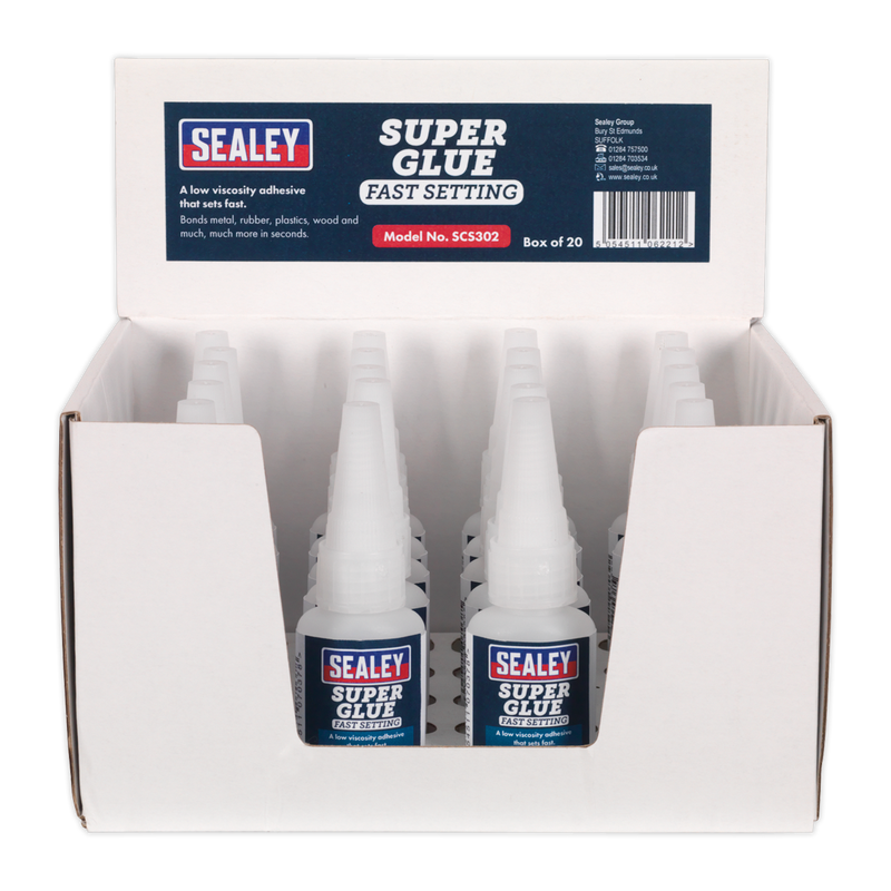 Super Glue Fast Setting 20g Pack of 20 | Pipe Manufacturers Ltd..