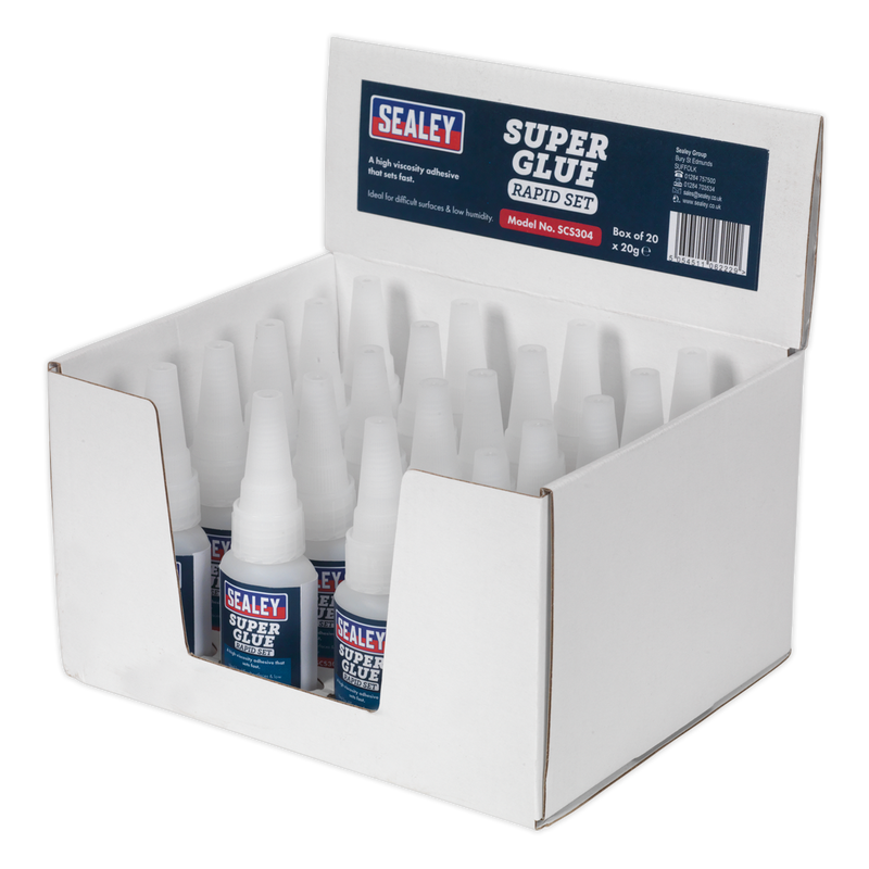 Super Glue Rapid Set 20g Pack of 20 | Pipe Manufacturers Ltd..