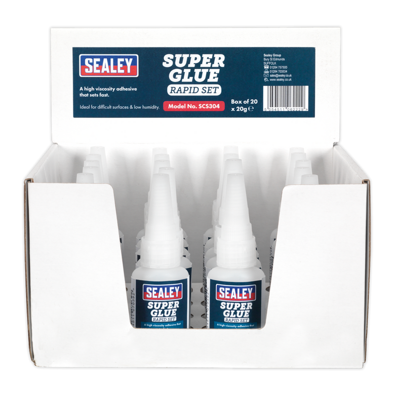 Super Glue Rapid Set 20g Pack of 20 | Pipe Manufacturers Ltd..