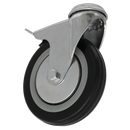 Castor Wheel Bolt Hole Swivel with Brake | Pipe Manufacturers Ltd..